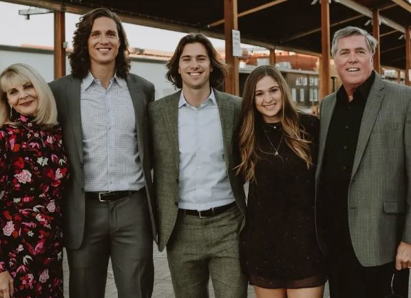 Tyler Glasnow with his Family